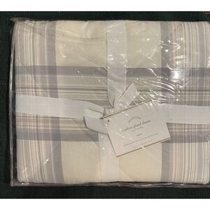 Pottery Barn Trafin Plaid Sham‎ 26 x 26